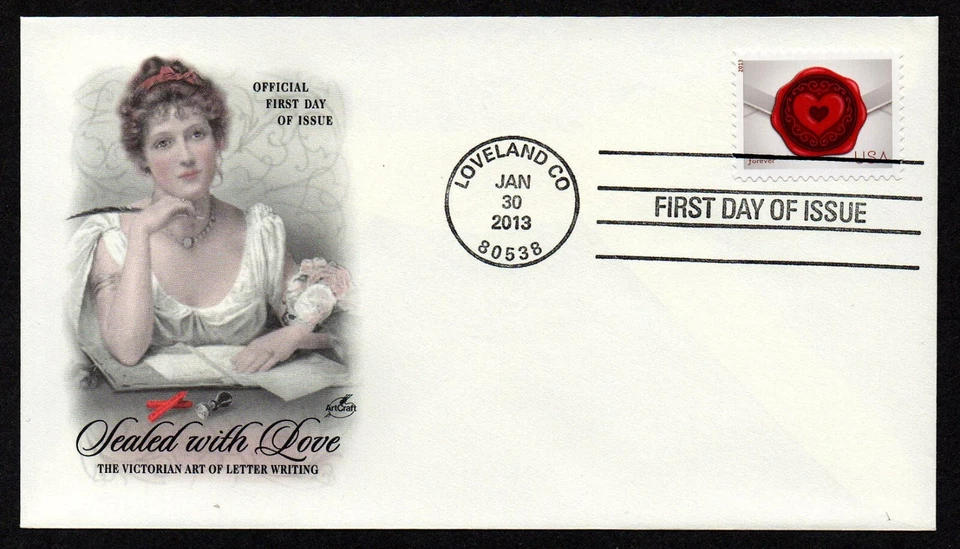 USA, SCOTT #4741, ARTCRAFT FDC COVER 2003 SEALED LETTER WITH LOVE, THE VICTORIAN - Image 1 of 1