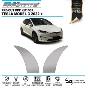 Rear Arches Stone Chip Scratch Guard Paint Protection film for Tesla Model X 22+ - Picture 1 of 4