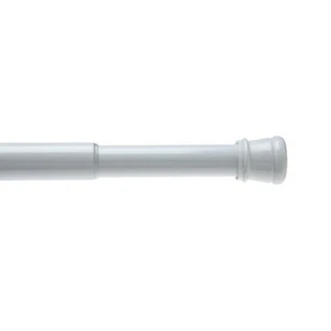 41" to 76" Adjustable Spring Tension Steel Shower/Window/Closet Rod - White - Picture 1 of 4
