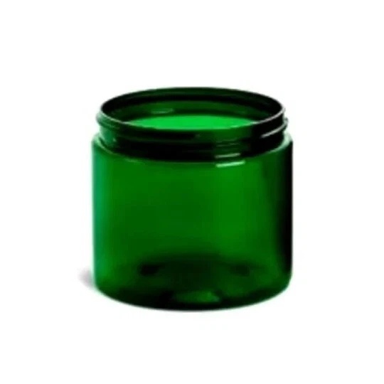 8oz Green Clear PET Single Wall Plastic Jars - Image 1 of 1