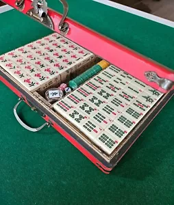 Mahjong with English Instruction 144 Tiles MahJong Game Set - Picture 1 of 10