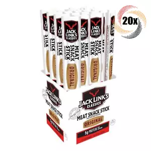 Full Box 20x Sticks Jack Link's Classics Original Meat Snack Stick | 5G Protein - Picture 1 of 2