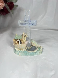Baby's Christening - Noah's Menagerie - Figurine Blue Cross by Russ 16718 (UGC) - Picture 1 of 7