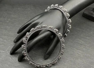 Elefante oxidado Diseño kada Bangle Indian Silver look alike Bangle para mujer - Imagen 1 de 1