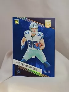 2023 Panini Elite Novato Luke Goonmaker Parche de Color Azul SP 58/99! Dallas - Imagen 1 de 4