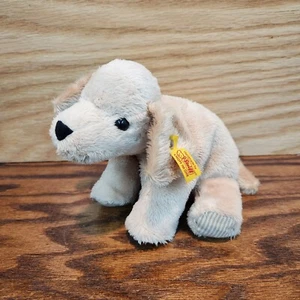 Steiff Little Floppy Lumpi Golden Retriever Dog 281105 Tan Plush Stuffed Animal - Picture 1 of 10