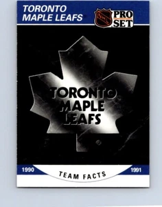 HOCKEY CARDS 1990 PRO SET TORONTO MAPLE LEAFS TEAM LOGO CARD NO965 - Picture 1 of 2