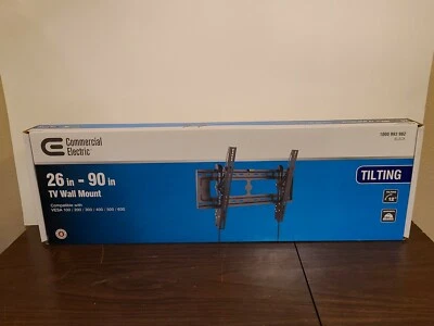 Commercial Electric Tilting TV Wall Mount for 26" - 90" TV Black 1000993982 - Image 1 of 3