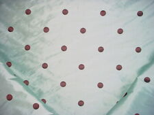 12-5/8Y Kravet Couture 28185 Blue Embroidered Polka Dot Silk Upholstery Fabric