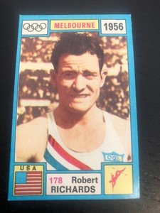 1971 ROBERT RICHARDS USA ATLETICS STICKER PANINI OLIMPYA #178 NEW NEAR MINT