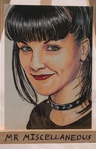Boceto original ACEO Matthew Parmenter - NCIS - Abby Sciuto - Pauley Perrette #2 - Imagen 1 de 2