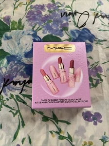 MAC Set Taste of Bubbly Mini Lippenstift Kit: Rose 3-teiliges Set je 0,05 Unzen/1,5 g Neu im Karton - Bild 1 von 5