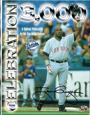 Tony Gwynn signed 8x10 3000 Hit Publication autographed auto PSA DNA - Image 1 of 3