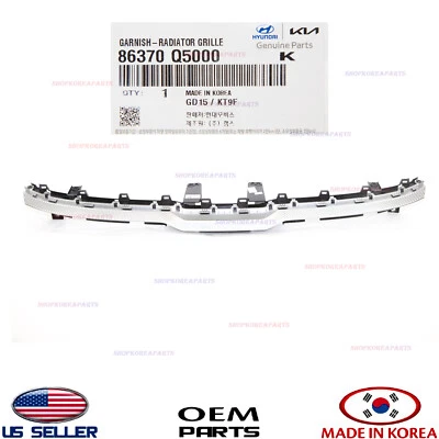 Genuine Front Radiator Grille Trim Bezel Upper Garnish OEM Kia Seltos 2.0L 21-23 - Image 1 of 4