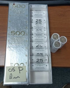 2005 P Roll of 25 Coins Jefferson Buffalo Nickel Design Unopened - Picture 1 of 3
