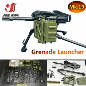1:6 Mk 19 Grenade Launcher Model Military Army Assembly Toy for Action Figure - Picture 1 of 7