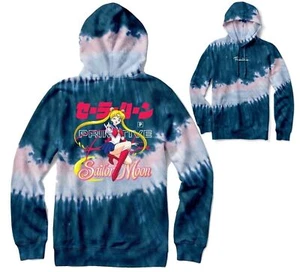 Nuevo Pulóver Primitivo para Hombre Sudadera con Capucha X Sailor Moon Guardian Tie-Dye Azul RMHD-445 - Imagen 1 de 2