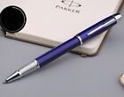 Excellent stylo à bille Parker IM bleu métal avec recharges d'encre noire 0,5 mm