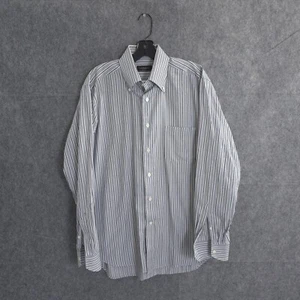 Canali Button Down Oberhemd Herren 16 1/2 grau kariert Micro Check Langarm 42 - Bild 1 von 15