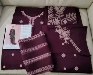 Indian Pakistani Women's Designer Maria B, Sapphire 3 Piece Lawn Suit New - Picture 1 of 18