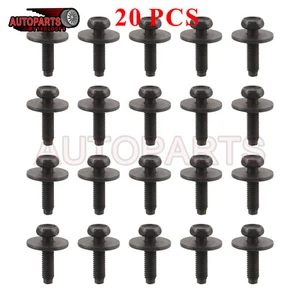 M6-1.0 × 20mm (20 pcs) Button Head Socket Cap Screw Bolt Black Stainless Steel - Picture 1 of 6