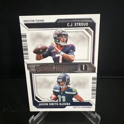 2023 Panini Contenders - Round Numbers #4 C.J. Stroud, Jaxon Smith-Njigba (RC) - Image 1 of 2