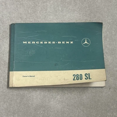 Manual del propietario y diagrama de cableado Mercedes Benz W113 280SL (original OEM.) Foto 1 de 4