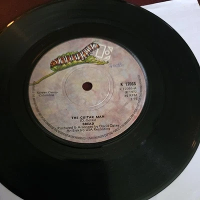 Bread - The Guitar Man 1972 Elektra Records 7 inch vinyl single - Image 1 of 2