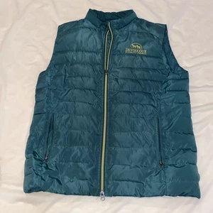 GUC Devoucoux Biarritz-France Green Medium Padded Zip Vest - Picture 1 of 9