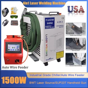 1500W 4IN1 Handheld Fiber Laser welder Welding Metal Machine Rust Remover Clean - Picture 1 of 15