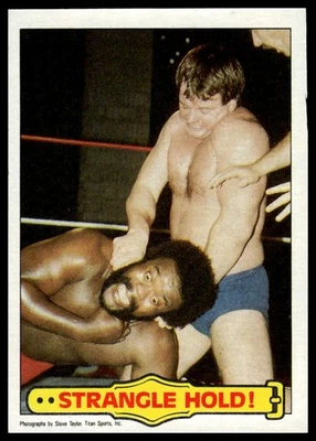 1985 Topps WWF Pro Wrestling Stars #40 Strangle Hold! - Image 1 of 2