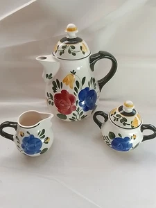 Villeroy&Boch V&B Bauernblume Kaffeekern Kaffeekanne Zuckerdose Sahnekännchen - Bild 1 von 10