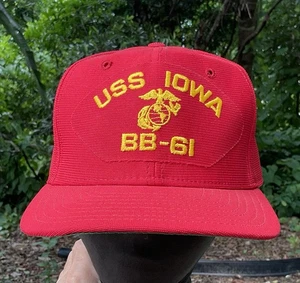 USS IOWA BB 61 V The Corps United States Navy SNAPBACK ONE Size - Picture 1 of 19
