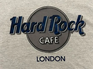 Hard Rock Cafe Sommer T-Shirt Herren L grau klassisches Logo London gekämmte Baumwolle Neu mit Etikett - Bild 1 von 6