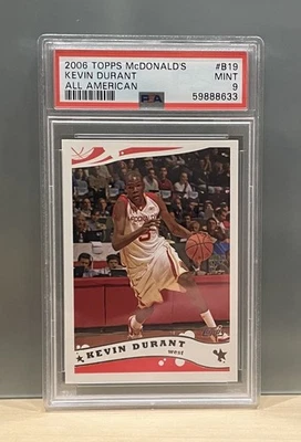 2006 Kevin Durant McDonalds All American PSA 9 MINT - Image 1 of 2