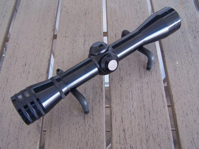 Redfield EER 4x32mm 1" Tubo Retícula Dúplex ~ BRILLO ~ Pistola/Explorador ~EE. UU.~De colección~ Foto 1 de 4