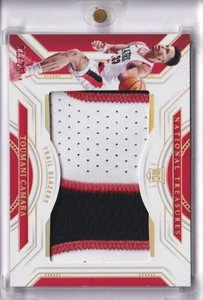 Panini National Treasures Rookie Jumbo Material Patch 2023-24 Toumani Camara /25 - Bild 1 von 2