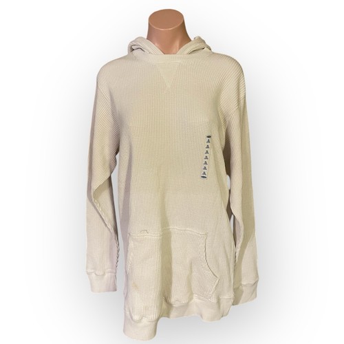 OFF WHITE Felpa con cappuccio maglia termica donna XL Oldy Navyage vint 2006a nuova senzaette