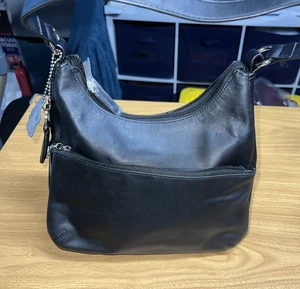 Giani Bernini Nappa Leather Hobo Bag, Black, No Tag - Picture 1 of 12