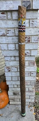 Natural Native American Cactus Wood Rain Stick Musical Instrument 55 1/2” - Image 1 of 4