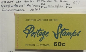 1967 Australia PO B72B.d.T 60c QEII postage booklet with SLOGAN TAB ed- DG8 - Picture 1 of 10