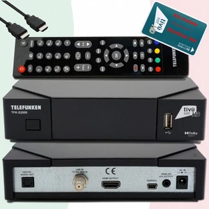 ►Telefunken TFK-S2000 HD ricevitore satellitare certificato TiVuSat scheda HD attivata♻️ - Foto 1 di 7