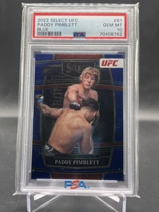 2022 Select UFC Paddy Pimblett Blue Rookie #61 PSA 10 - Picture 1 of 2
