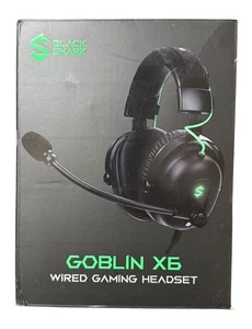 Black Shark Goblin X6 Wired Gaming Headset NEW Open Box - Picture 1 of 3