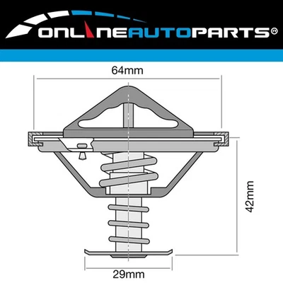 Thermostat for Mitsubishi Magna TH TJ TL TW V6 6G72 6G74 1999-2005 - image 1 of 3