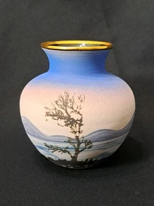 Vintage Trevor Pitt Handcrafted Australian Studio Art Pottery Outback Scene - Picture 1 of 8