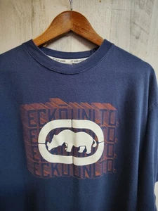 Ecko Unltd La Camisa Clásica Camiseta Gráfica Rinoceronte Para Hombre 2XL Azul Y2K - Imagen 1 de 6