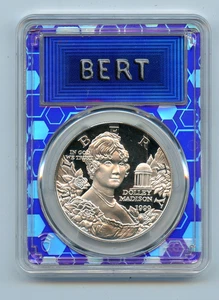 1999-P Dolley Madison Silver Dollar PCGS PR70DCAM Trader Bea Bert Chase #4 - Picture 1 of 2