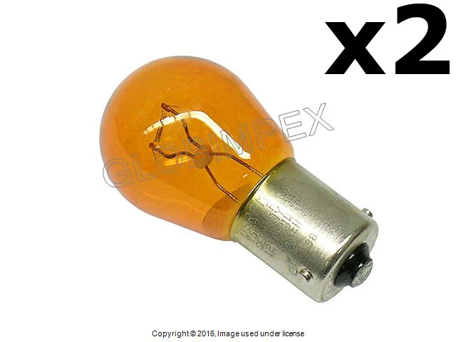 LAND ROVER (99-15) Turn Signal Light Bulb 12V - 21W (7507) Amber with Offset Pin - Image 1 of 1