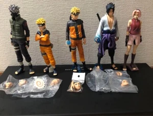 Juego de 5 figuras NARUTO Grandista Kakashi Naruto Sasuke Sakura anime usado Japón - Imagen 1 de 6